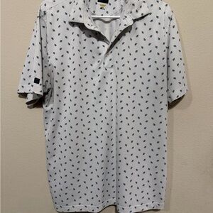Men's White Patterned Shirt